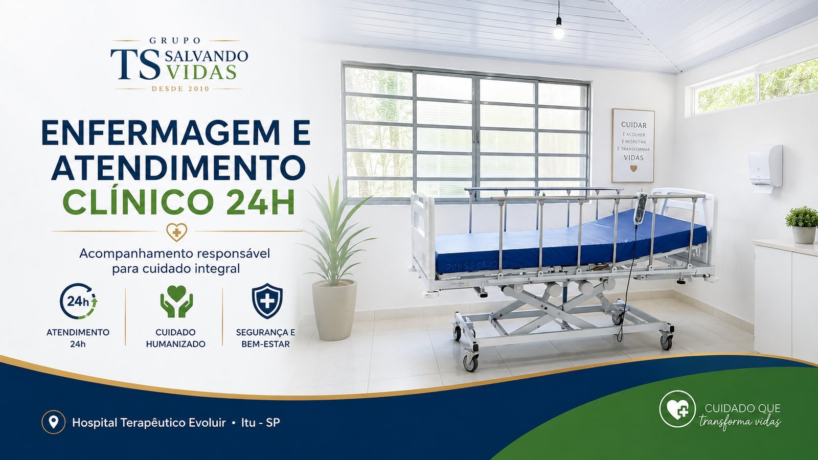 Acolhimento e rotina no Hospital Terapêutico Evoluir em Itu-SP